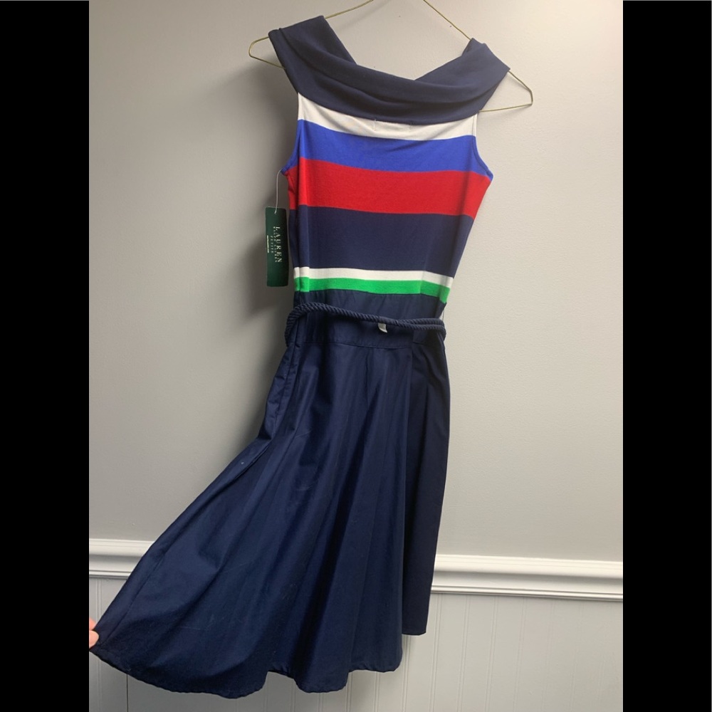 Ralph Lauren off the shoulder dress Petite small NWT